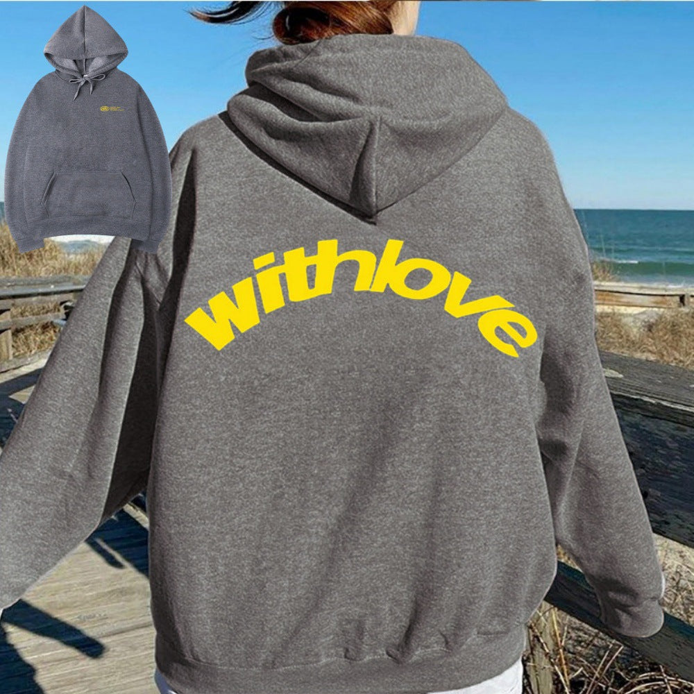 Unisex oversized hoodie with large back print, kangaroo pocket and ribbed cuffs Mune Fashion