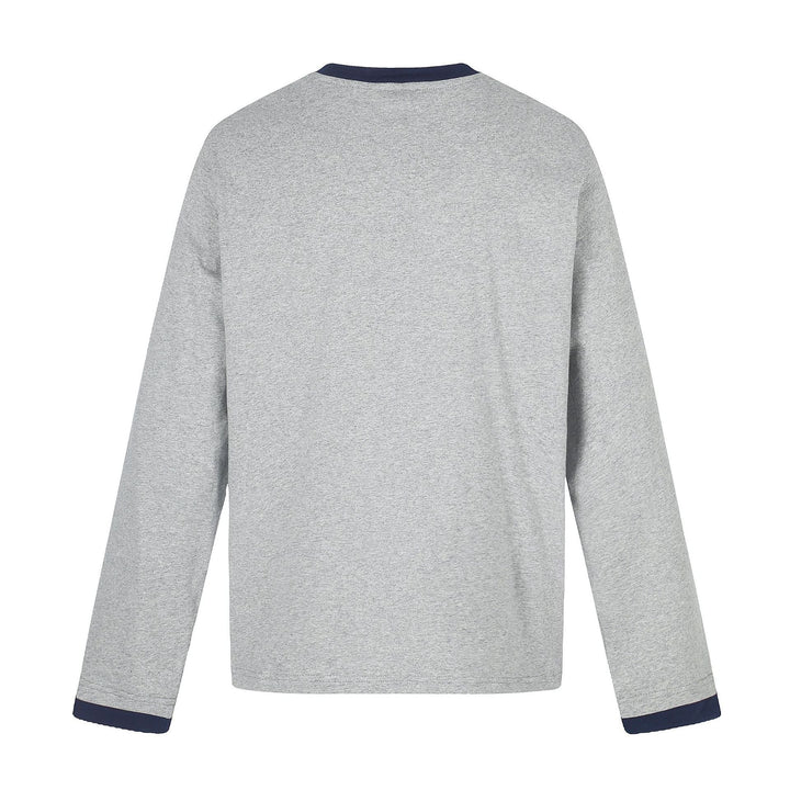 Men's long sleeve sweatshirt with contrast cuffs and Eagle Star print Mune Fashion