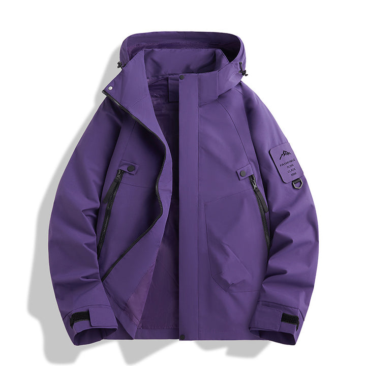 Men's functional jacket with adjustable hood