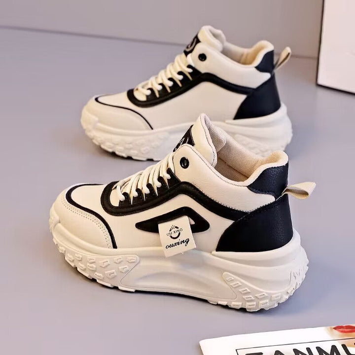 Women’s sporty high-top sneakers with cushioning sole and robust profiling Mune Fashion