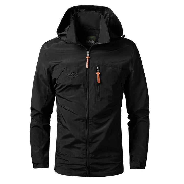 Men's Lightweight Outdoor Hooded Parka with Breathable Mesh Lining and Chest Zip Mune Fashion