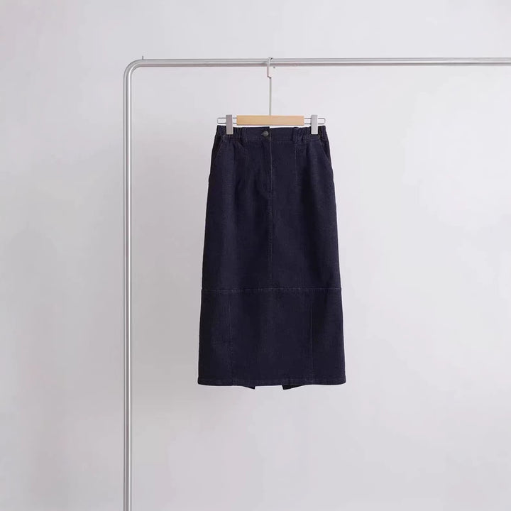 Women Fitted Denim Skirt Mune Fashion