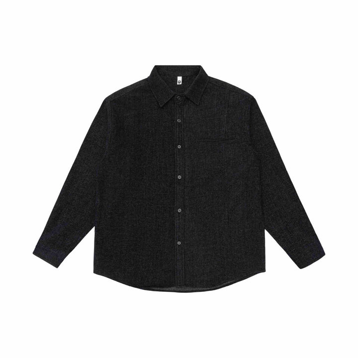 Men's overshirt jacket made of textured wool blend with chest pocket Mune Fashion