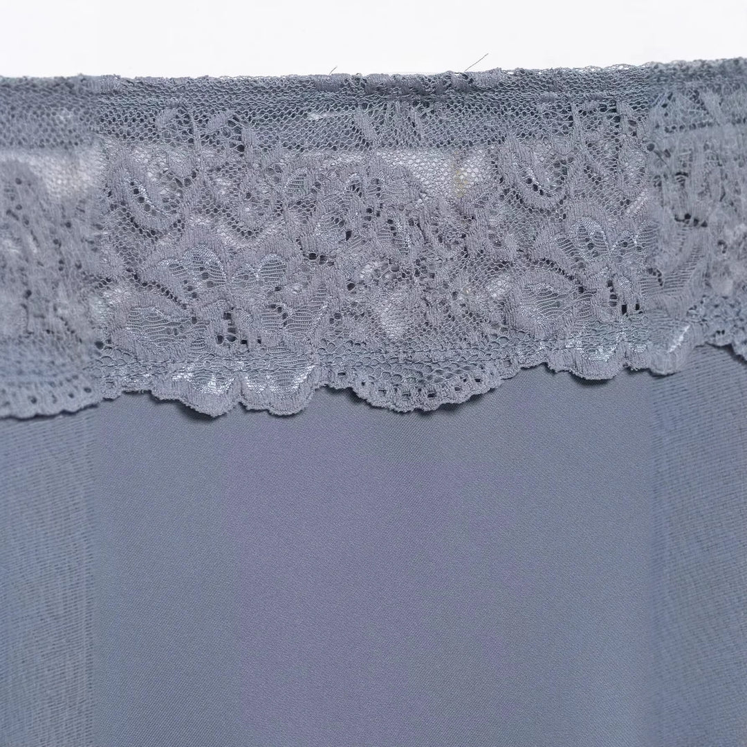 Women’s underskirt with elastic lace waistband and flowing midi length Mune Fashion
