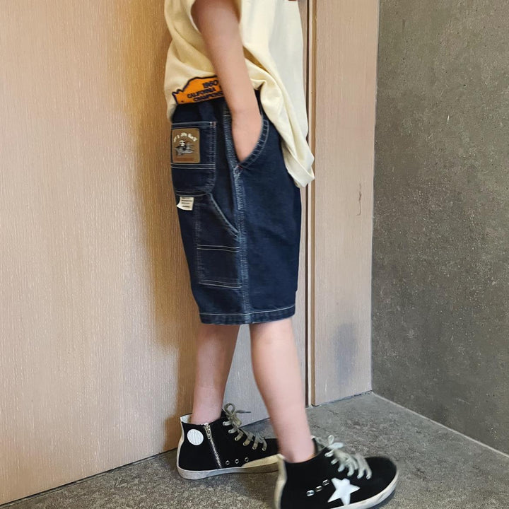 Boys casual jeans shorts with large pockets Mune Fashion