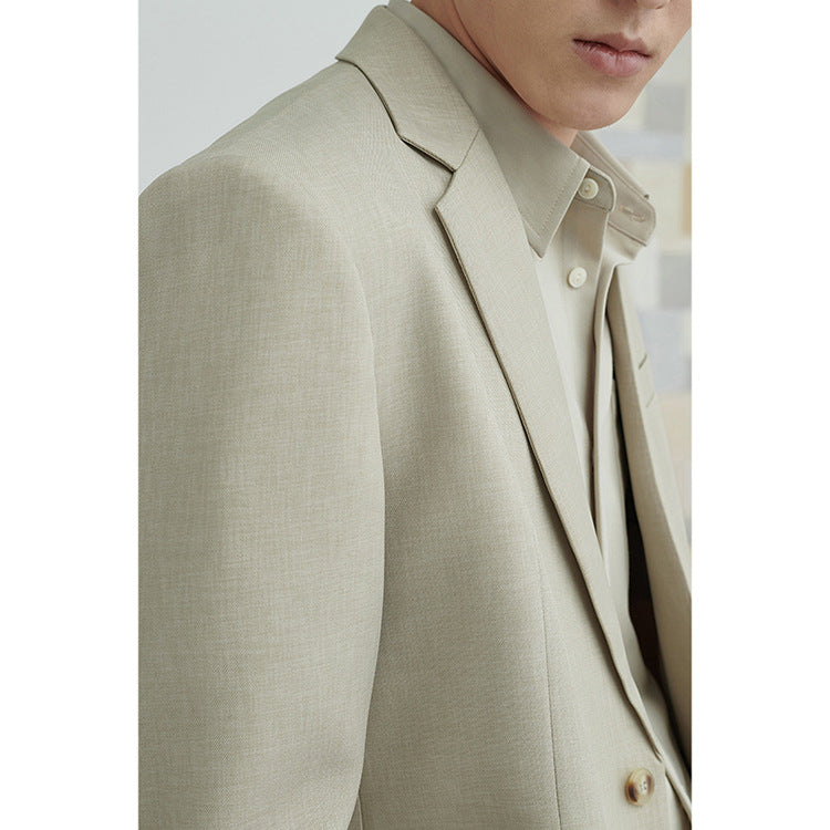 Men's lightweight half-lined blazer made of linen blend with relaxed fit Mune Fashion