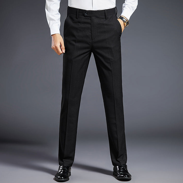 Men's formal suit trousers with crease, lightweight stretch and slim silhouette Mune Fashion