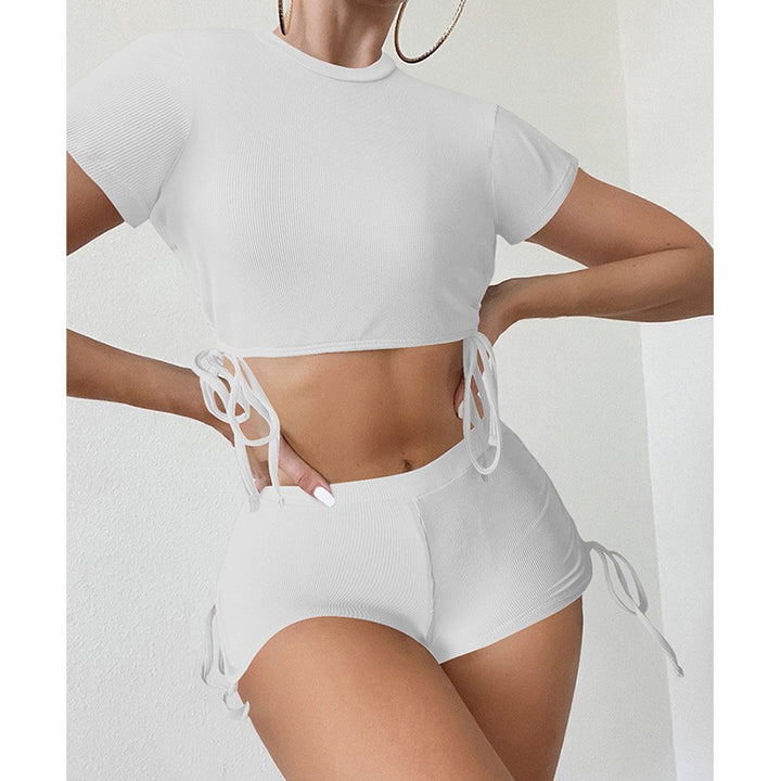 Women's Crop Top and Shorts Set Mune Fashion