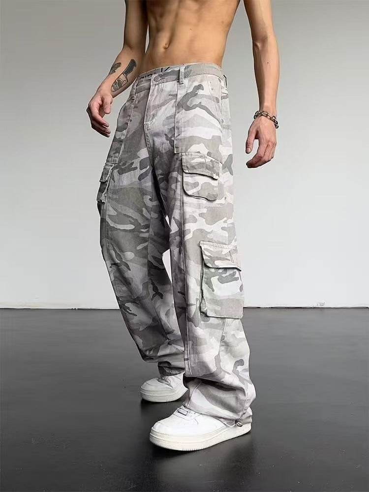 Men's Camouflage Cargo Pants with Loose Fit Mune Fashion