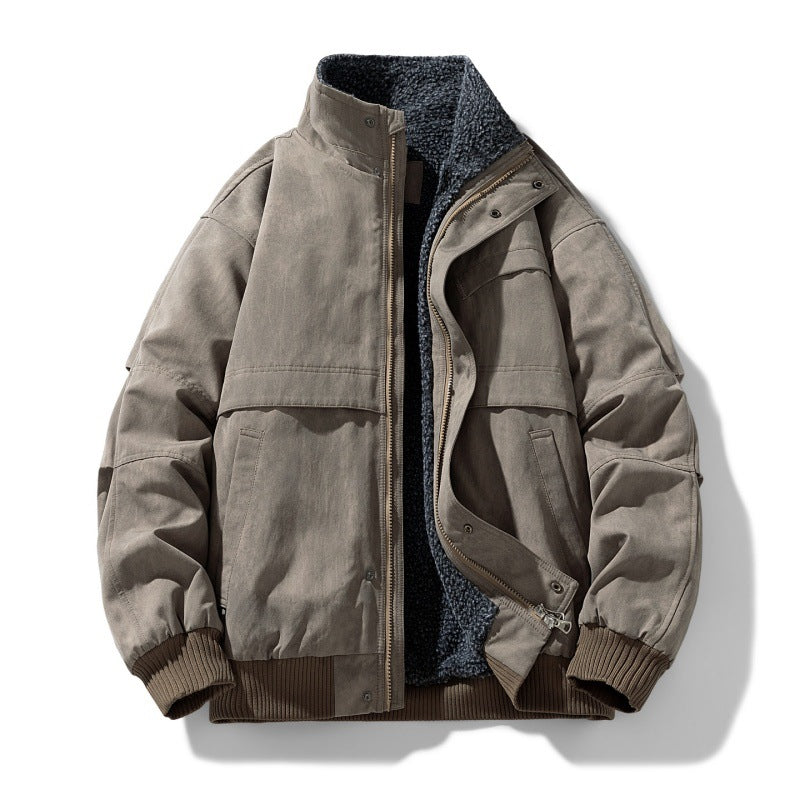 Men's padded winter jacket with teddy lining, windproof outer shell and bomber-inspired fit Mune Fashion