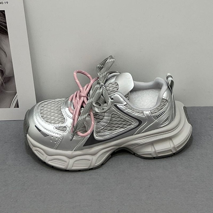 Women’s Sporty Running Sneakers with Breathable Mesh Structure and Trendy Design Mune Fashion