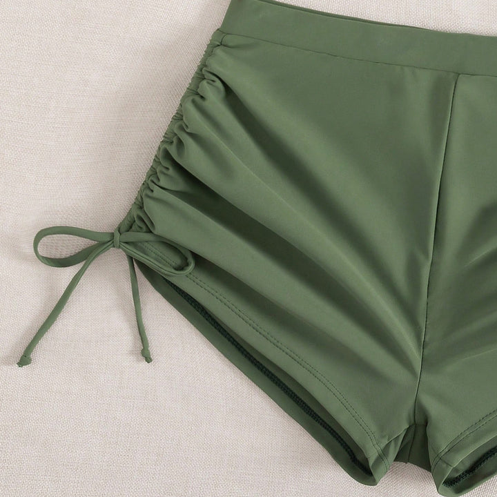 Women's Sporty Bikini with Ruched Shorts Mune Fashion