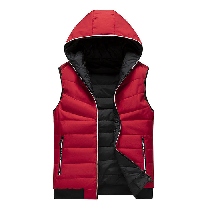 Women's Practical Padded Vest with Hood Mune Fashion
