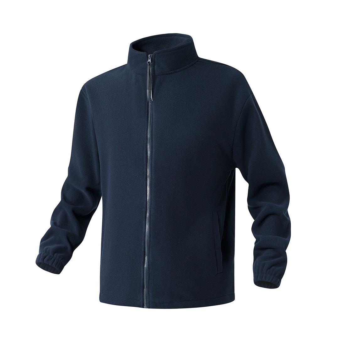 Herren Fleecejacke mit Stehkragen, durchgehendem Reißverschluss und elastischen Bündchen Mune Fashion