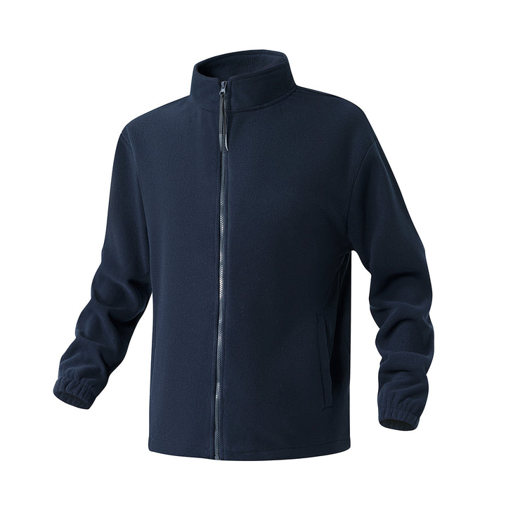 Herren Fleecejacke mit Stehkragen, durchgehendem Reißverschluss und elastischen Bündchen Mune Fashion