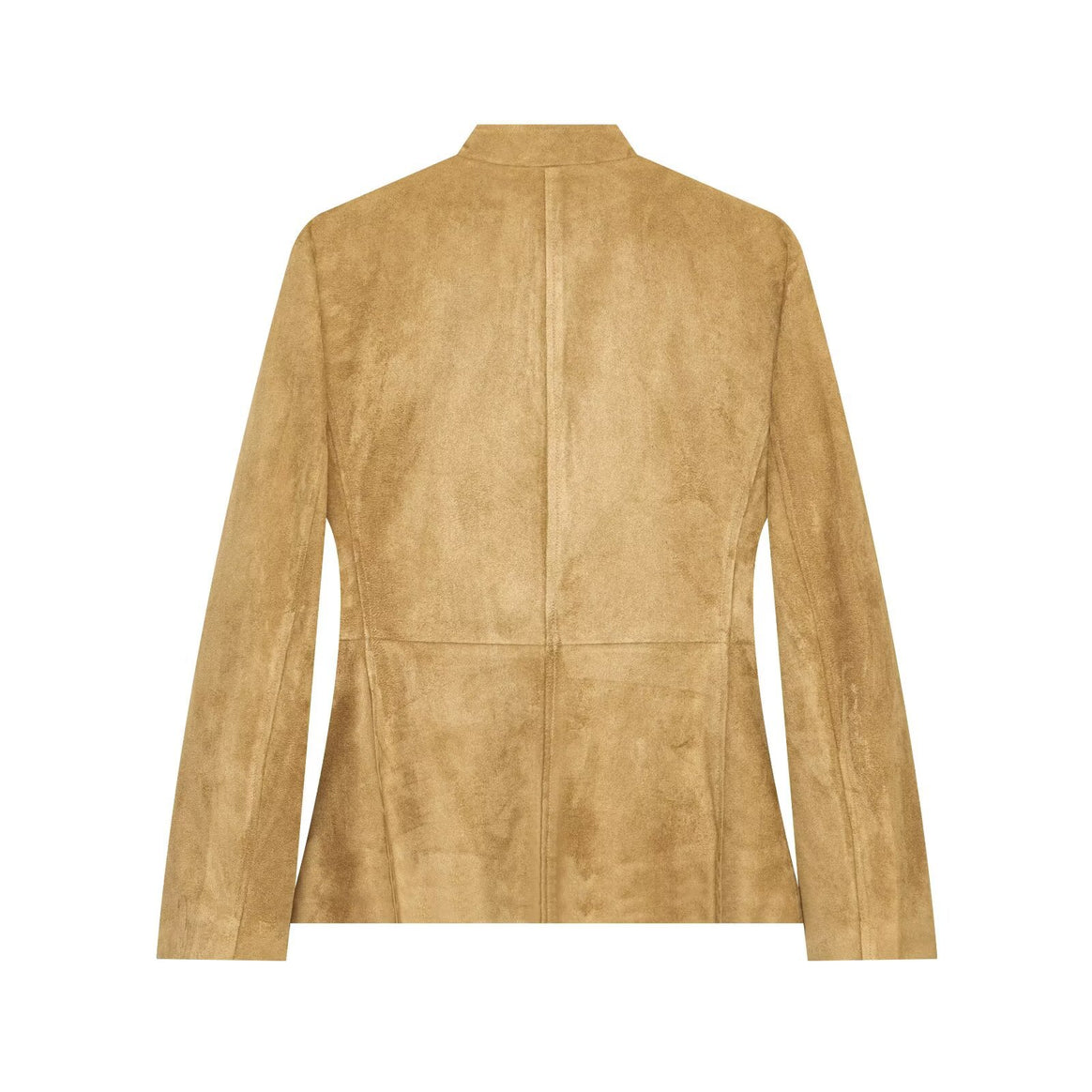 Women's suede jacket in military style with stand-up collar Drune