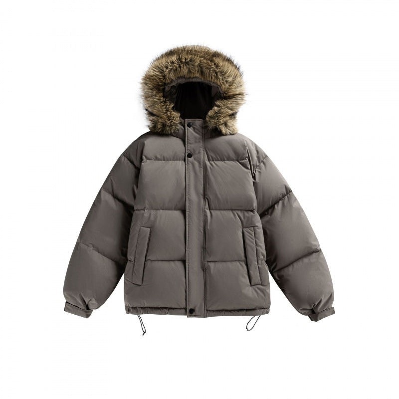 Unisex Padded Hoodie with Detachable Faux Fur Hood and Boxy Silhouette Mune Fashion