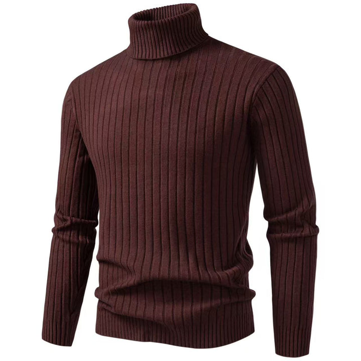 Men's ribbed fine-knit turtleneck sweater Slim Fit Mune Fashion