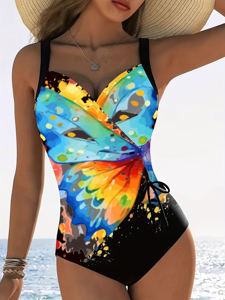 Women's sporty swimsuit with stylish color mix and adjustable cut Mune Fashion