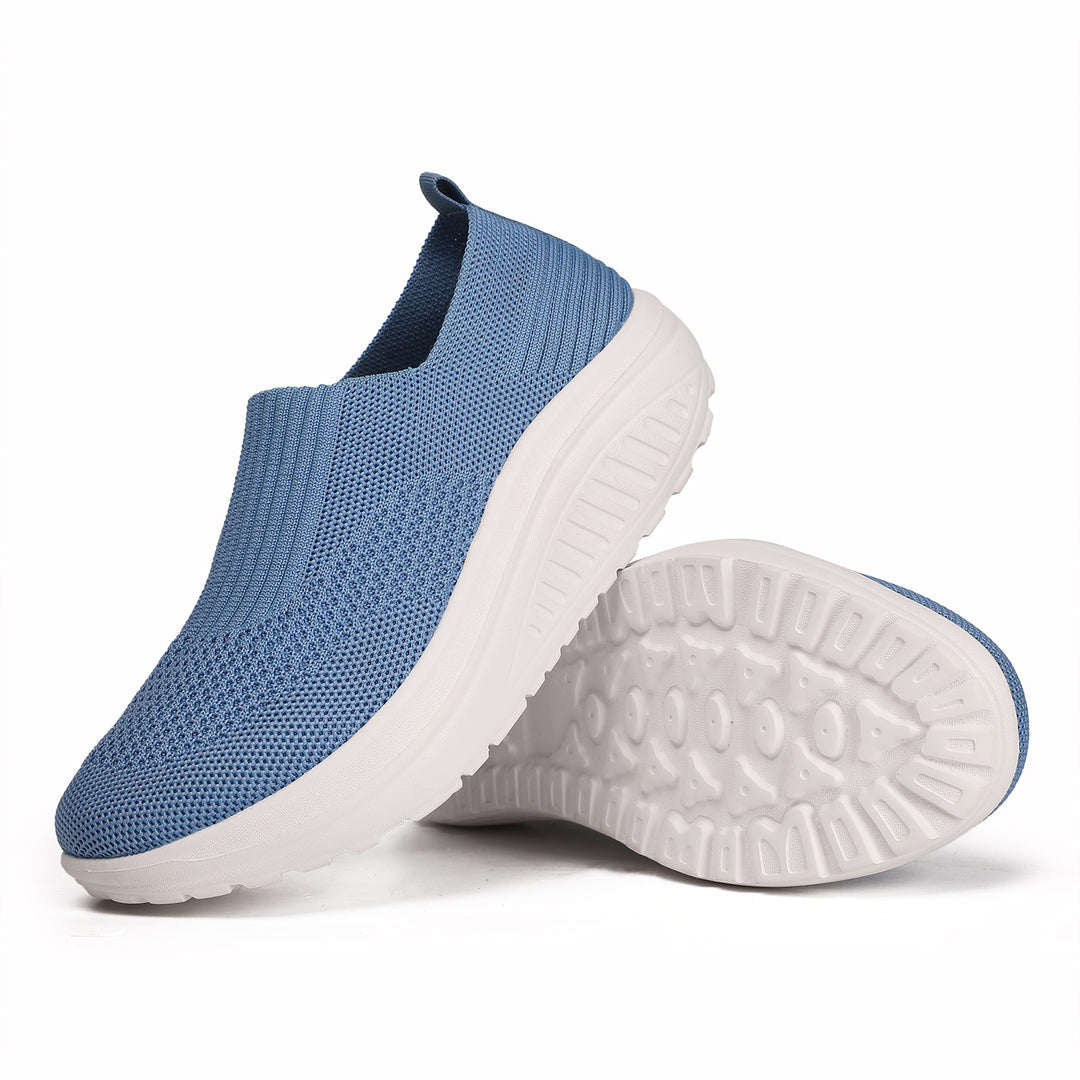Ladies' Slip-On Knitted Shoe with Elastic Entry and Visc elastic Comfort Sole Mune Fashion