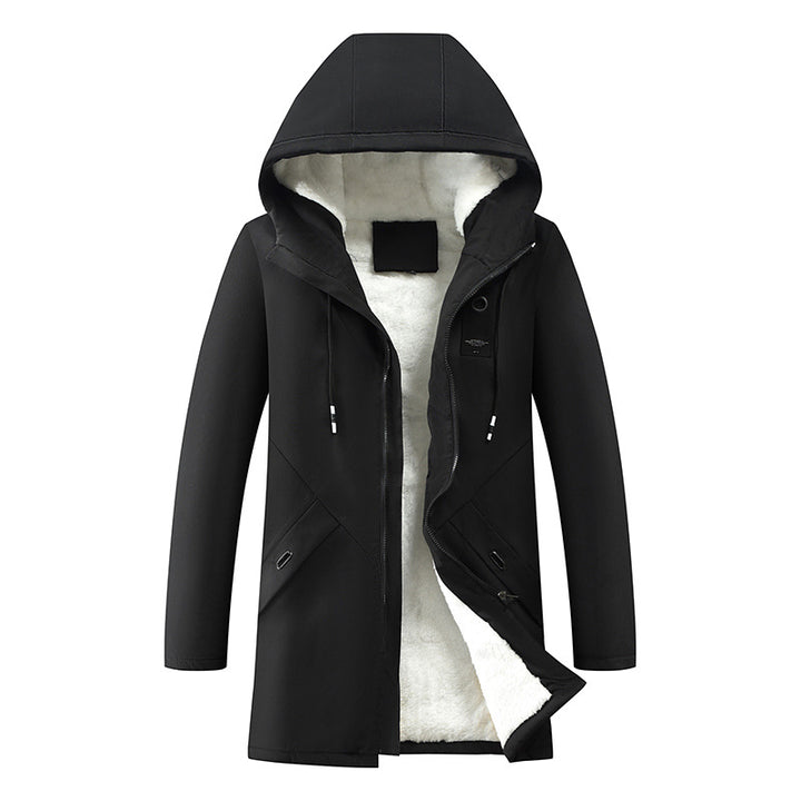 Men's padded hooded coat with teddy lining, concealed zipper, and all-around thermal construction Mune Fashion