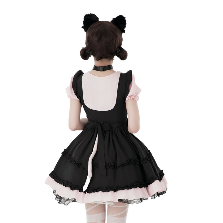 Women's playful cat costume dress with ruffle details and accessories Mune Fashion