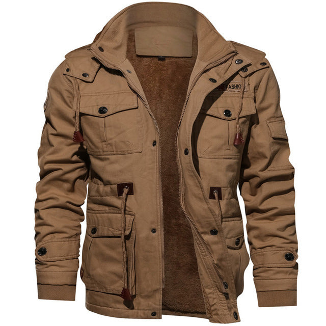 Men's urban thermal canvas parka with all-over plush lining and utility pockets Mune Fashion
