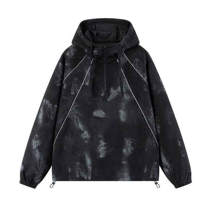 Women’s sporty hooded jacket with side zippers Mune Fashion
