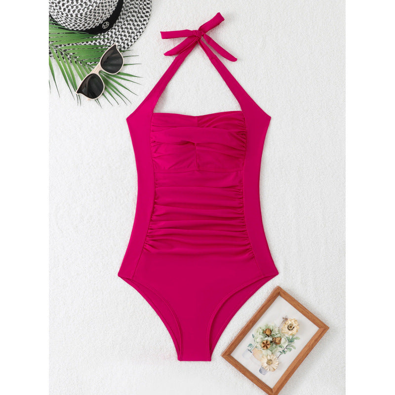Women's Elegant Wrap Swimsuit with Ruffles Mune Fashion