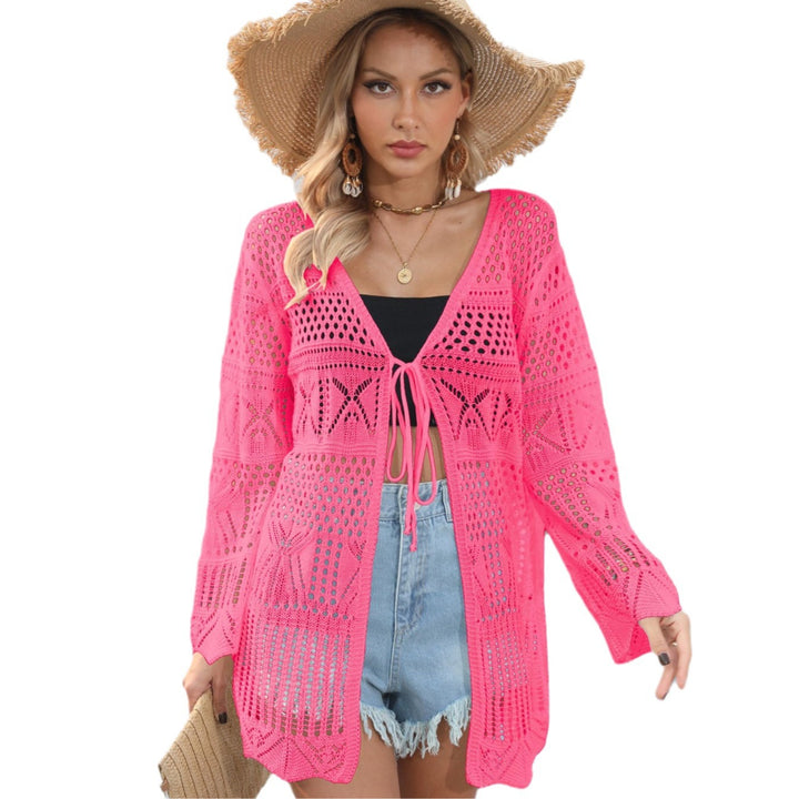 Women Airy Crochet Kimono Mune Fashion