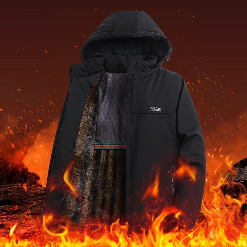 Men's Technical Winter Jacket with Faux Fur Lining Mune Fashion