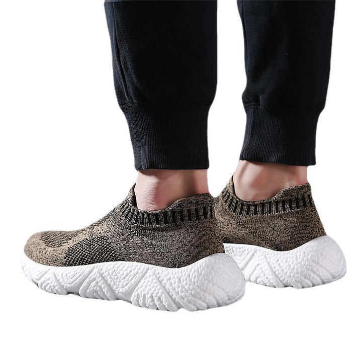 Unisex slip-on city walker with elastic mesh upper and sculpted wave sole Mune Fashion