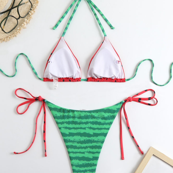 Women's triangle bikini with playful pattern Mune Fashion