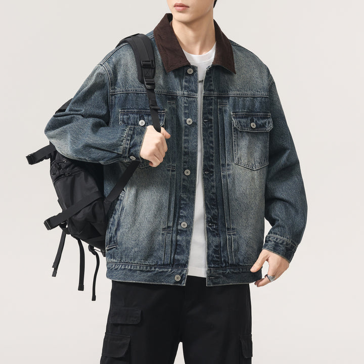 Men's Designer Denim Jacket Mune Fashion