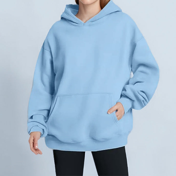 Women's loose hoodie made of French Terry with dropped shoulder fit and kangaroo pocket Mune Fashion