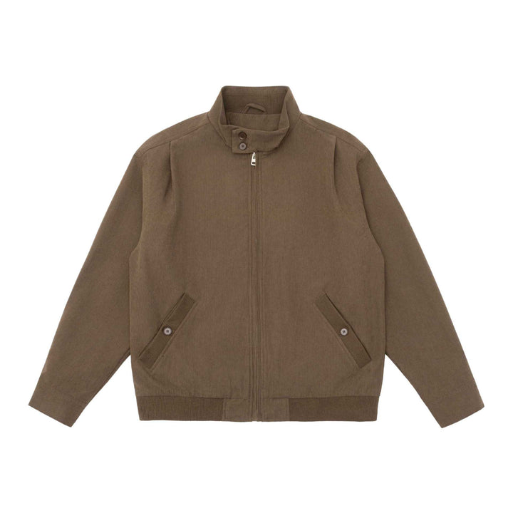 Men's Padded Jacket in Cord Look with Stand-Up Collar and Flap Pockets Mune Fashion