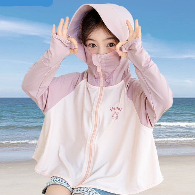 Girls functional UV protection jacket with hood Mune Fashion