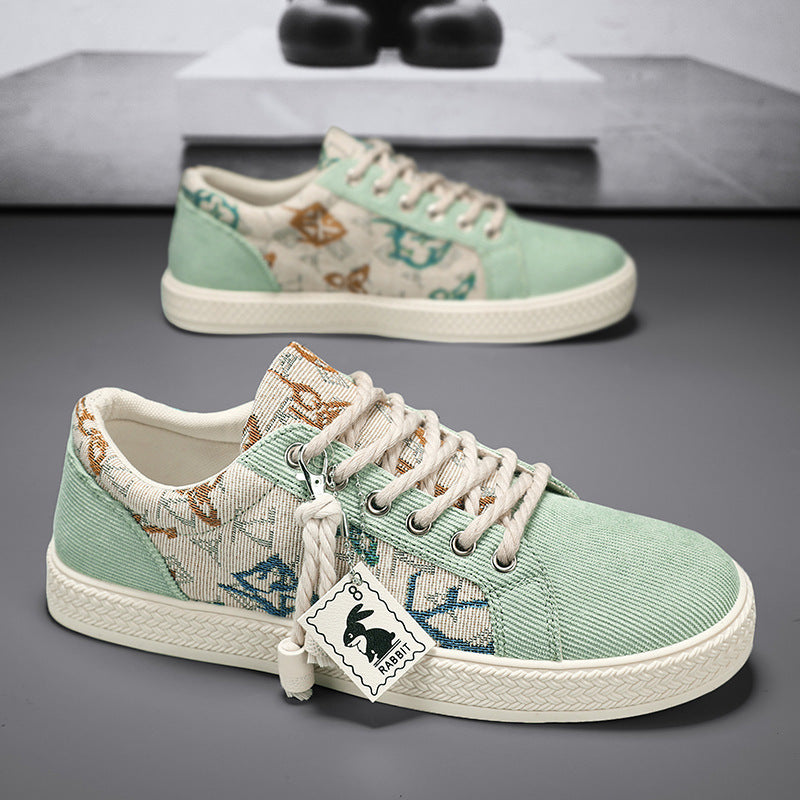 Women's Fashion Sneakers with Unique Textile Design Mune Fashion
