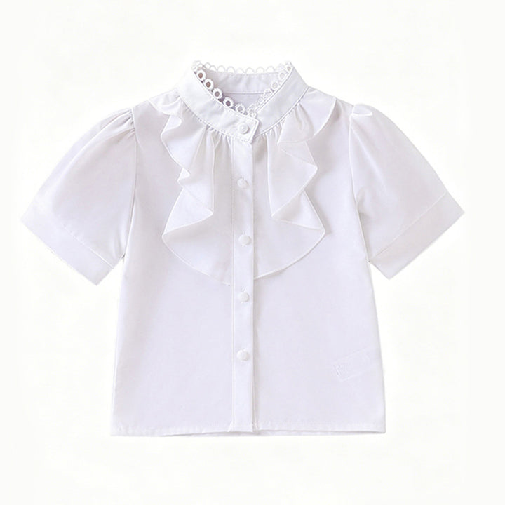 Girls blouse with ruffle details Mune Fashion