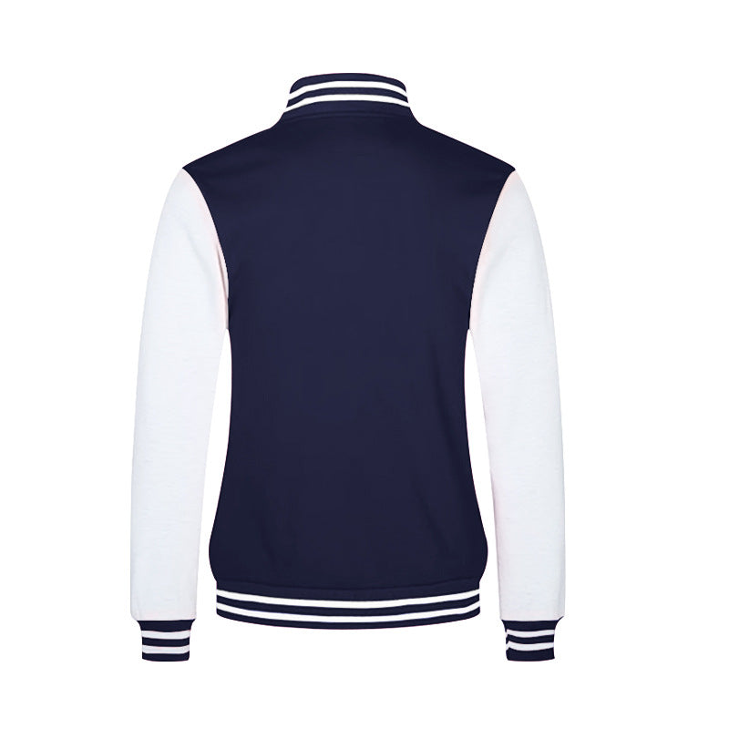 Men's classic college jacket in baseball style with contrasting sleeves and ribbed cuffs Mune Fashion