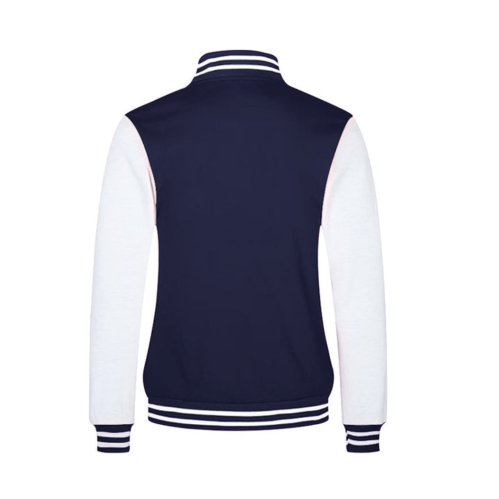 Men's classic college jacket in baseball style with contrasting sleeves and ribbed cuffs Mune Fashion