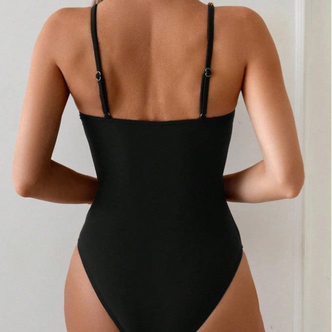 Women Elegant Swimsuit with Decorative Shell Detail Mune Fashion