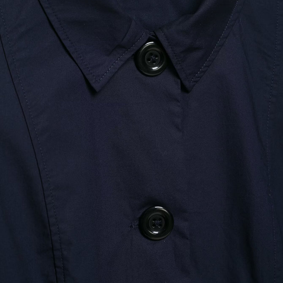 Women's Cropped Shirt Jacket with Puff Sleeves and Continuous Button Placket Mune Fashion