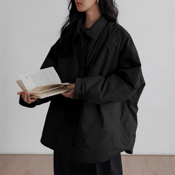 Women's Oversized Blouse with Button Detail Mune Fashion