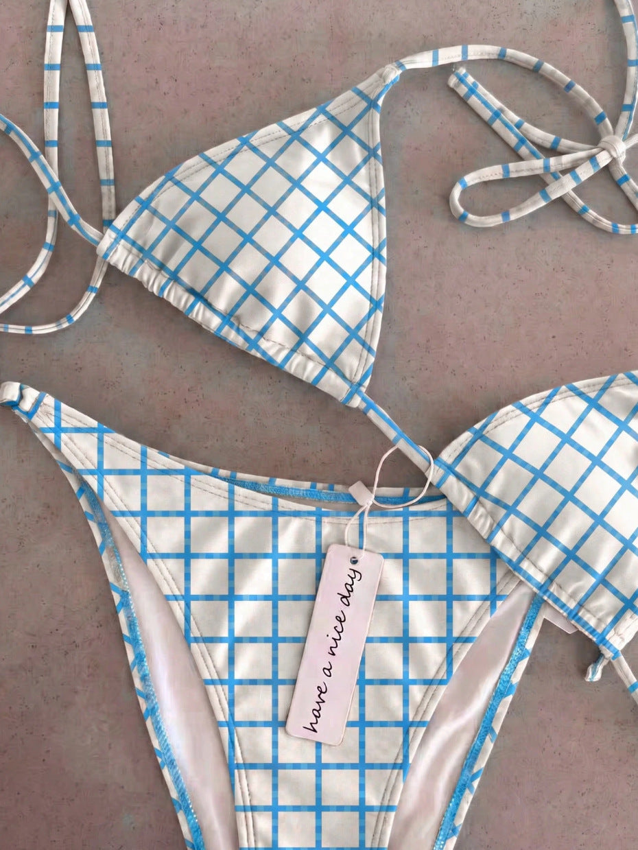 Women's triangle bikini with classic polka dot pattern Mune Fashion