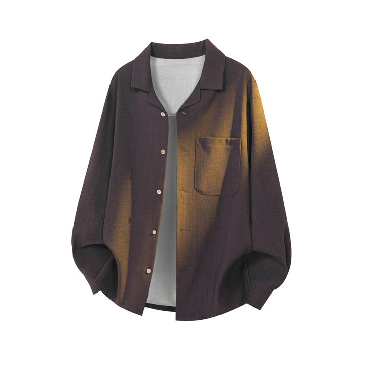 Men's Elegant and Casual Long Sleeve Blouse Mune Fashion