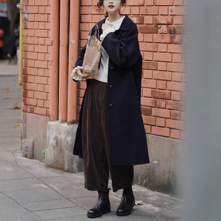 Women Fashionable Oversized Wool Jacket Mune Fashion