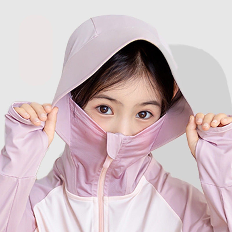 Children's UV protection jacket with hood and breathable properties Mune Fashion