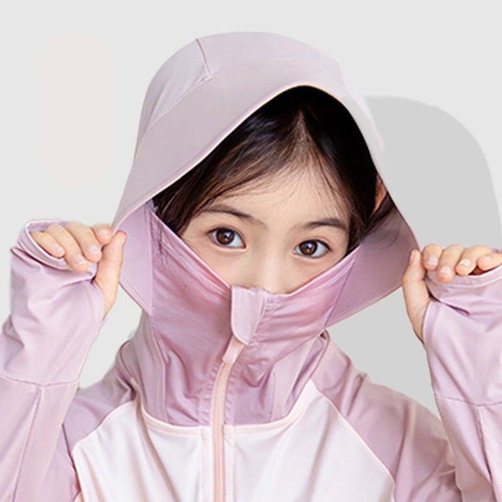 Children's UV protection jacket with hood and breathable properties Mune Fashion