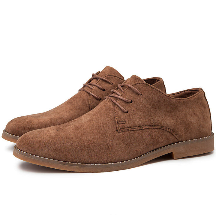 Men's Elegant Lace-Up Shoes Made of Soft Suede Mune Fashion